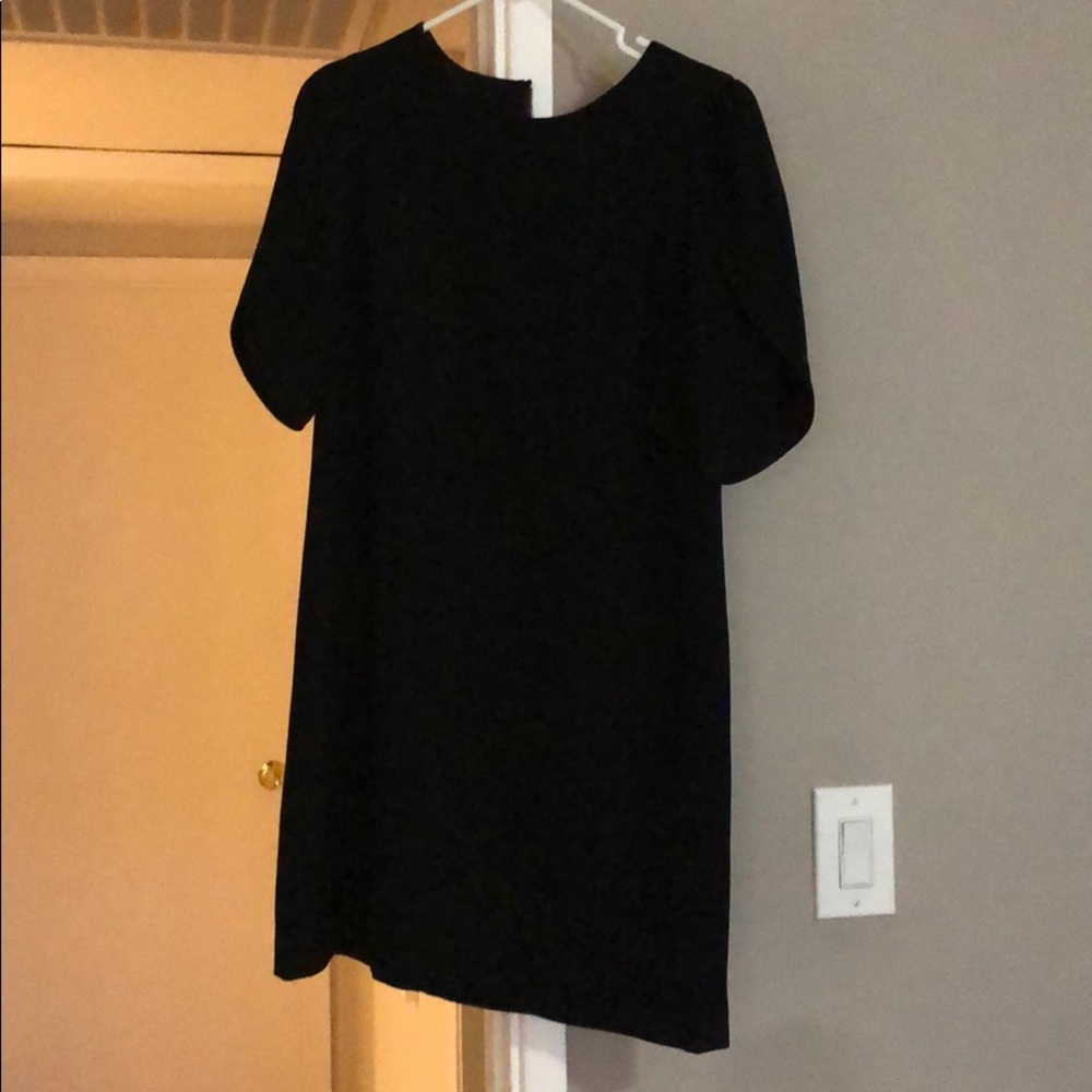 Elegant silk black dress